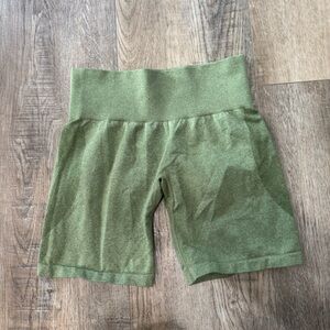 NVGTN Green High-Waisted Biker workout Shorts Size S